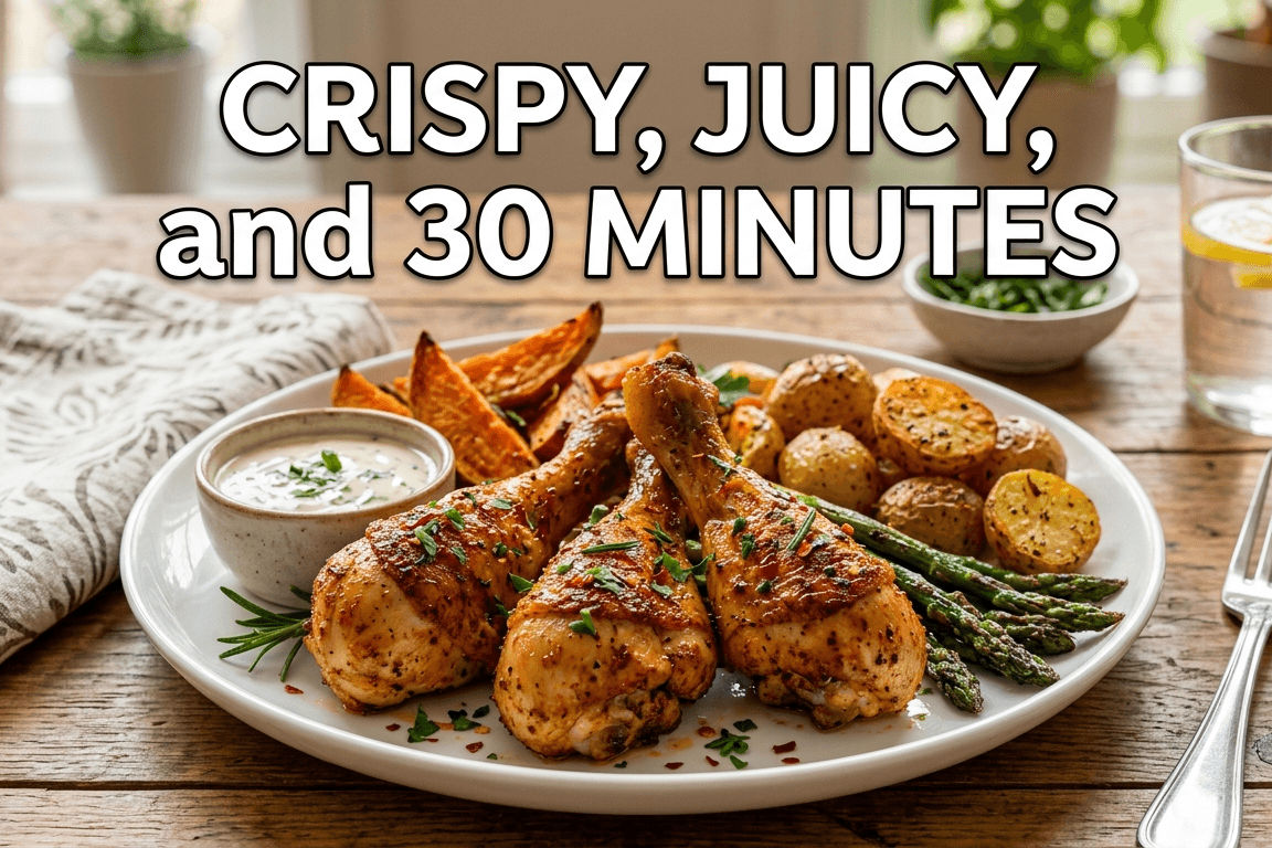 Air Fryer Chicken Drumsticks: Crispy, Juicy, and 30 Minutes
