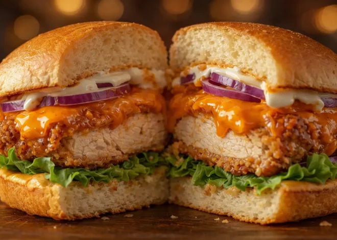 Buffalo Chicken Sandwich, Recipe, Burger, Crispy & Fried