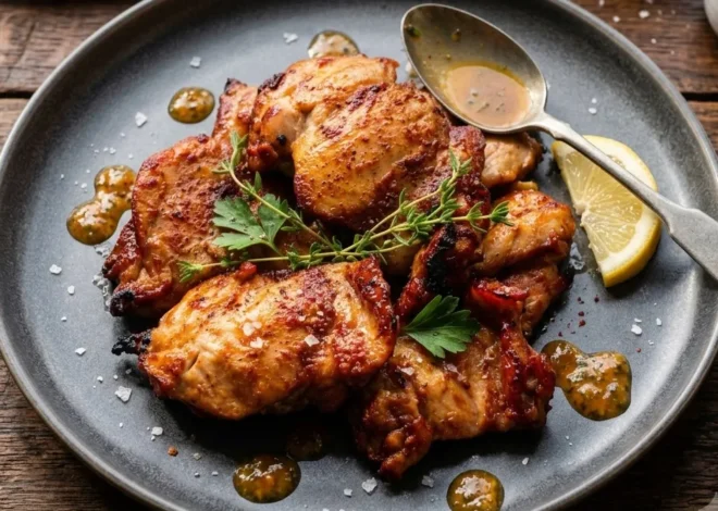 Juicy grilled Chicken Marinade: Fast & 4 ingredients