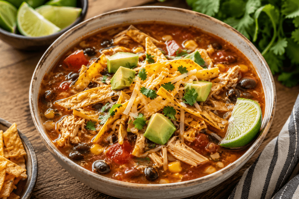 Healthy Chicken Tortilla Soup Recipe | Easy One-Pot or Instant Pot Version