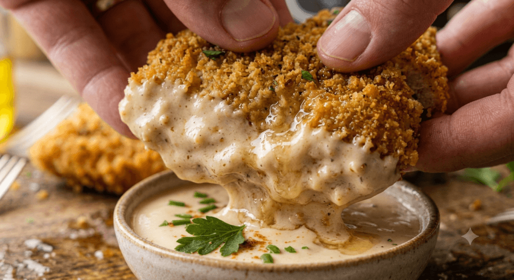 Breaded Air Fryer Chicken Breast healthy crispy air‑fried texture