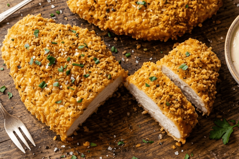 Breaded Air Fryer Chicken Breast easy crispy air‑fried chicken