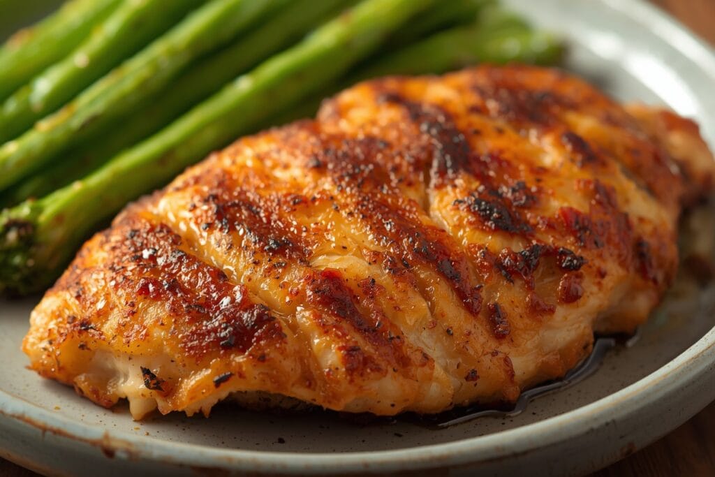 Homemade Blackened Air Fryer Chicken Breast cooked with bold spices, crispy edges, and a moist flavorful inside for a quick protein-packed meal