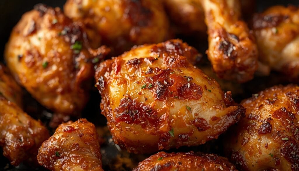 Pan Fried Chicken Thighs: A Recipe That Gets the Skin Right 4 Pan Fried Chicken Thighs cooking in a skillet with oil until crispy and golden brown
