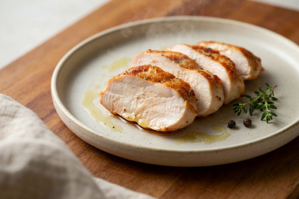 easy skillet chicken breast with golden crust