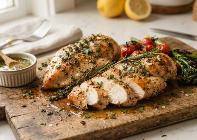 5 Minutes to Truly Juicy Baked Chicken Breast